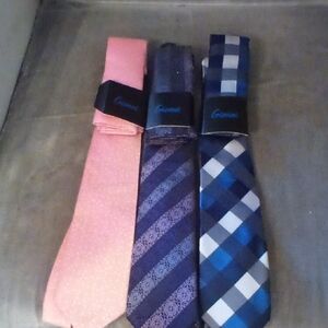 Ganni Men's Tie Trio - Pink, Purple, and Blue